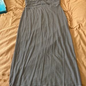 Kavu stripped blue and white Jersey skirt